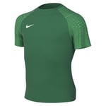 Nike Soccer Jersey Y NK DF Academy Jsy SS, Pine Green/Hyper Verde/White, DH8369-302, L