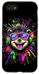 Coque pour iPhone SE (2020) / 7 / 8 Hérisson avec Écouteurs Popart Lunettes de Soleil Hérisson