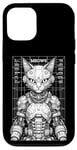 Coque pour iPhone 12/12 Pro Cyberpunk Chat Robot Android Cyborg Futuriste Feline Kitty