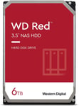 Wd Red,Disque Dur Interne Nas 6 Tb-5400 Rpm,Sata 6 Gb/S,Smr,Cache De 256 Mb,3,5 Po