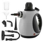 HOMCOM Handheld Steam Cleaner Multi-purpose Steamer w/ 9 Pieces Accessory Grey