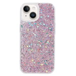 iPhone 15 Glitter Deksel - Rosa