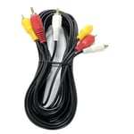 Blendend Câble audio 3RCA-3RCA de 3 mètres de long, noir, idéal pour connecter des équipements audio et vidéo avec entrée et sortie RCA. Offre une connexion Durabilité.