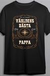 Dunken Världens bästa pappa T-shirt (Dam,M)