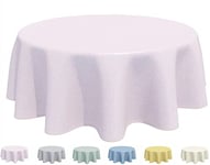 Home Direct Nappe Toile cirée PVC Ronde 160 cm Rose