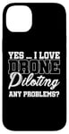 Coque pour iPhone 14 Plus Oui, j'adore piloter un drone, aucun problème. Drone Flying Drone RC