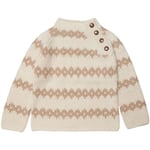 HUTTEliHUT HAREMIS sweater – off white/camel - 2-4år