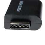 vhbw Adaptateur HDMI compatible avec Sony PlayStation 2 console de jeu, pour écran HDMI / TV HD + prise audio jack 3,5mm câble USB inclus - noir