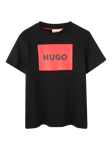 HUGO Kids' Logo T-Shirt, Black