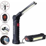 Lampe De Travail Led Rechargeable,Lampe Torche Baladeuse Led 800Lm,Lampe Atelier Led Rechargeable,Lampe D'Inspection,Lampe De Poche Base Magnétique 5