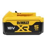 DEWALT Batterie de rechange 18 volts / 5 Ah XR avec protection spéciale du boîtier contre les acides et produits chimiques DCB184G-XJ