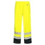 Lyngsøe PU-regnbukse, High-Vis gul/marine, klasse 2, str M