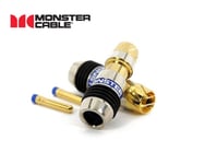 Monster Turbine Ultra-High Quality RG6 RCA Connectors Audio/Video 2ps