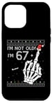 Coque pour iPhone 12 Pro Max 67 + 1 Flip Off Middle Finger - Funny Skull 68th Birthday