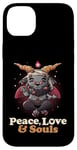 iPhone 14 Plus Peace Love Souls Demon Goat Pentagram Satanic Cute Baphomet Case