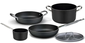 Lot de 5 casseroles antiadhésives Ballarini série 2100, fabriqué en Italie