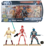 Star Wars Figurine Geonosis Arena Bataille Pack Jango Obi Droid Misb 2012 10c