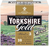 Taylors of Harrogate Yorkshire Gold Tea Bags 80 per pack - Pack of 2