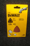 DEWALT DT3093 10 DETAIL MULTI TOOL SANDING SHEETS 120GRIT 93MM DCS355 D26430