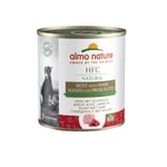 almo nature HFC Natural - Nourriture Humide pour Chiens avec Boeuf et Jambon à l'origine Propres à la consommation Humaine et désormais utilisée pour la préparation des Aliments pour Chiens.