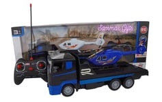 Lorry Truck & Helicopter RC Radio Remote Control Car Toy ( NEW BOXED 2 PACK SET)