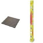 Smoby - Set De 6 Dalles (45x45 cm par pièce) - Accessoire de Maison Smoby - Créer Un Plancher - Clipsage Rapide & Parasol - Accessoire de Maison Smoby - Hauteur Réglable