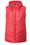 Janet & Joyce Femme Grandes tailles Gilet matelassé à capuche coupe Straight Fit avec zip à double sens corail 48 200499510-46