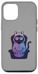 Coque pour iPhone 15 Funny Gamer Cat Cool Jeu vidéo Kitty Funny Gaming Cat Meme