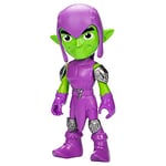 Marvel Spidey et Ses Amis Extraordinaires, Figurine Green Goblin géante de 22,5 cm, Jouet de Super-héros préscolaire