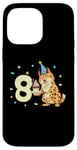 Coque pour iPhone 14 Pro Max Je suis 8 avec lynx - anniversaire enfant 8 ans