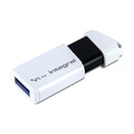 Integral 256GB Mémoire USB 3.2 Gen 1 Clé USB Turbo Blanc, jusqu'à 400MB/s en Lecture et 200MB/s en écriture