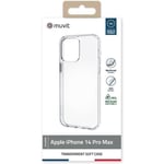 MUVIT FOR FRANCE EU COQUE TRANSPARENTE RECYCLEE IPHONE 14 PRO MAX