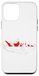 Coque pour iPhone 12 mini Carte de l'Indonésie en rouge et blanc