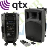 QX15PA-PLUS PORTABLE PA UNIT UHF + USB SD FM BLUETOOTH BUSKER PERFORMANCE