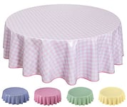 Home Direct Nappe Toile cirée PVC Ronde 160 cm Rose