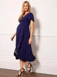 Tiffany Rose Waterfall Maternity Dress, Eclipse Blue