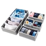 powerking Organiseur de tiroir de dresser de puissance, boîte de rangement de tissu pliable placard panier cubique boîte de rangement conteneur sous - vêtements, diviseur de soutien - gorge