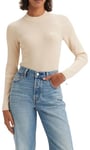 Levi's Women's Crew Rib Pullover Sweater, Pearled Ivory, S