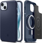 Spigen Mag Armor Magfit Case Magsafe Compatible with Iphone 15 plus - Navy Blue