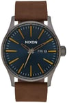 Nixon A1052984-00 The Sentry Sininen/Nahka Ø42 mm