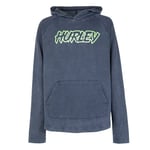 Hurley Hrlb Tie Dye Pullover Hoodie Sweat-Shirt, Noir/Bleu Graphite, 13 años Fille