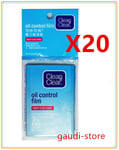 (Pack of 20) Clean and Clear Oil Control Film Blotting Paper --total 1200 sheets