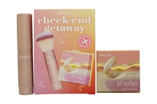 BENEFIT SHELLIE BLUSH CHEEK-END GETAWAY SET 6G SHELLIE BLUSH + MULTITASKING BRUS