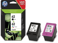 Genuine  HP 62 Multipack  Ink Cartridge N9J71AE For Envy 5540 5541 5546 5640