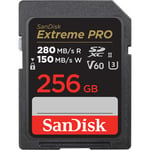 SanDisk 256GB Extreme PRO UHS-II SDXC Memory Card V60