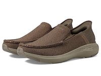 Skechers Men's Parson-Ralven Slip-in Loafer, Taupe, 16 Wide