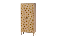 Bertoaria Garderob 80x190 cm Brun - Hanah Home & garderobssystem