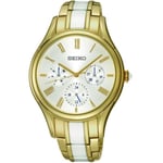 Damklocka - SEIKO - MUJER SKY718P1 - Kvarts - Analog - Guld, Silver