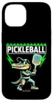 Coque pour iPhone 14 Un crocodile jouant au pickleball - Ambiances amusantes