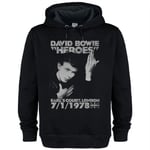 DAVID BOWIE - Heroes Amplifi - Small - New Hooded Sweatshirt - T600z